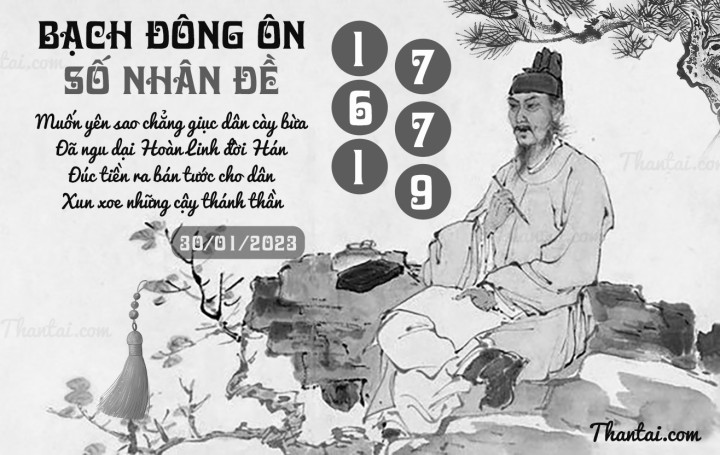 BẠCH ĐÔNG ÔN 15/01/2023