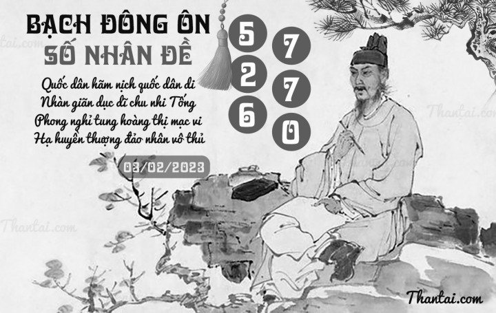 BẠCH ĐÔNG ÔN 19/01/2023