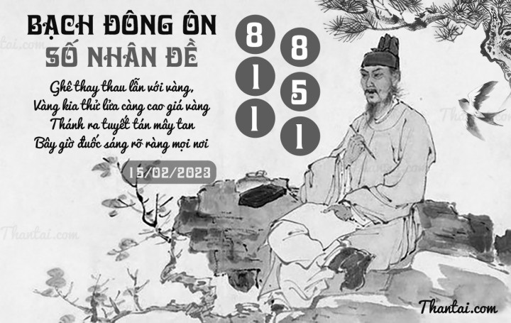 BẠCH ĐÔNG ÔN 31/01/2023