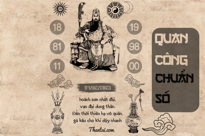 QUAN CÔNG CHUẨN SỐ 23/01/2023