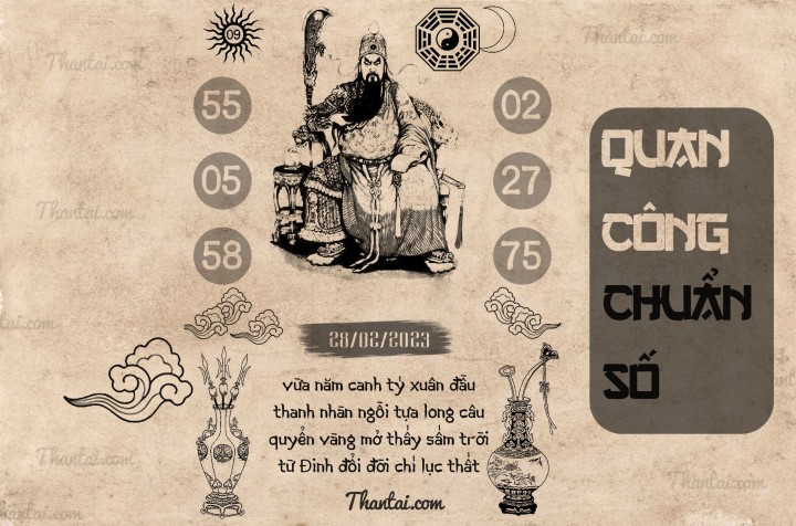 QUAN CÔNG CHUẨN SỐ 13/02/2023