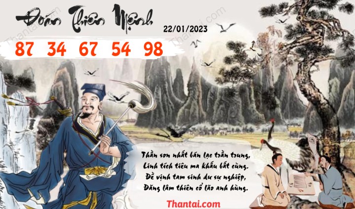Đoán Thiên Mệnh 07/01/2023