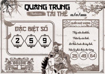 QUANG TRUNG TÁI THẾ 03/01/2023