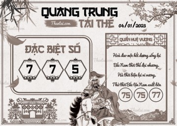 QUANG TRUNG TÁI THẾ 04/01/2023