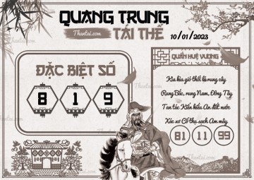 QUANG TRUNG TÁI THẾ 10/01/2023