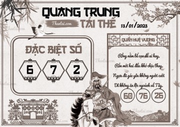 QUANG TRUNG TÁI THẾ 13/01/2023