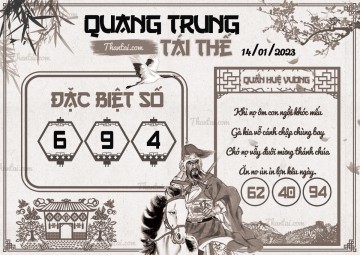 QUANG TRUNG TÁI THẾ 14/01/2023