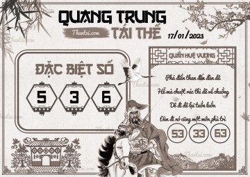 QUANG TRUNG TÁI THẾ 17/01/2023