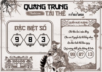 QUANG TRUNG TÁI THẾ 11/02/2023