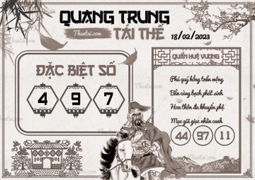 QUANG TRUNG TÁI THẾ 18/02/2023