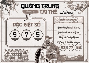 QUANG TRUNG TÁI THẾ 27/02/2023