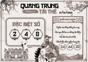 QUANG TRUNG TÁI THẾ 10/03/2023