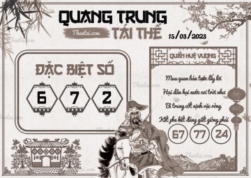 QUANG TRUNG TÁI THẾ 15/03/2023