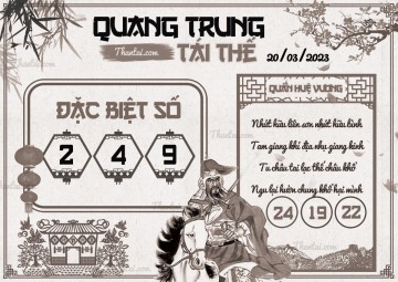 QUANG TRUNG TÁI THẾ 20/03/2023