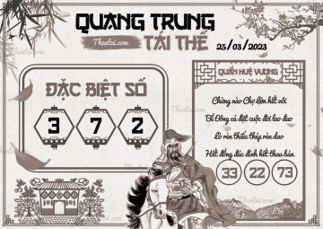 QUANG TRUNG TÁI THẾ 25/03/2023