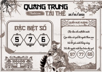 QUANG TRUNG TÁI THẾ 26/03/2023