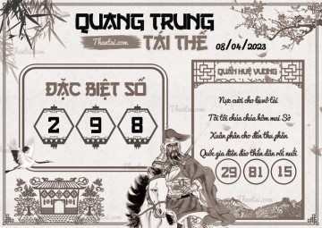 QUANG TRUNG TÁI THẾ 08/04/2023