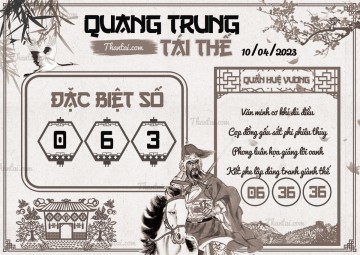 QUANG TRUNG TÁI THẾ 10/04/2023