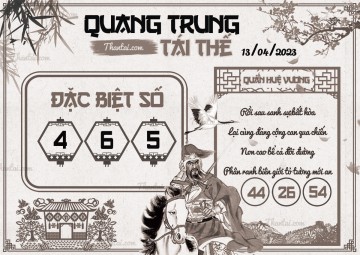 QUANG TRUNG TÁI THẾ 13/04/2023