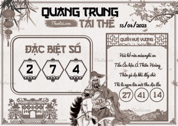 QUANG TRUNG TÁI THẾ 15/04/2023