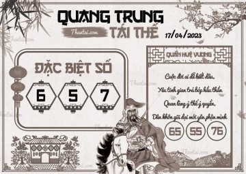 QUANG TRUNG TÁI THẾ 17/04/2023