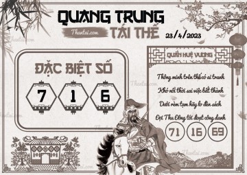 QUANG TRUNG TÁI THẾ 23/04/2023