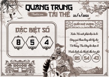 QUANG TRUNG TÁI THẾ 25/04/2023