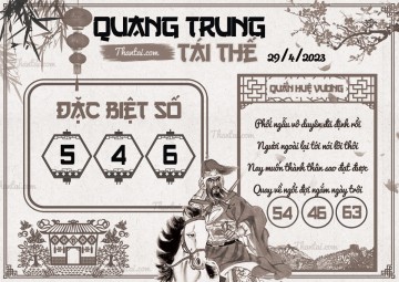 QUANG TRUNG TÁI THẾ 29/04/2023