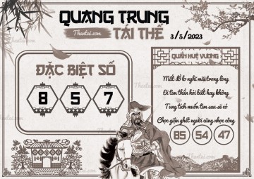 QUANG TRUNG TÁI THẾ 03/05/2023