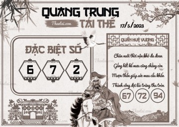 QUANG TRUNG TÁI THẾ 17/05/2023