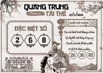 QUANG TRUNG TÁI THẾ 18/05/2023