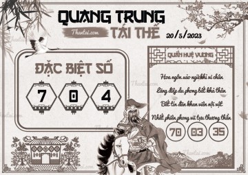 QUANG TRUNG TÁI THẾ 20/05/2023