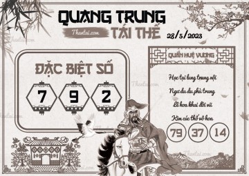 QUANG TRUNG TÁI THẾ 28/05/2023