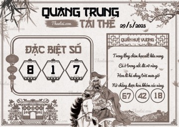 QUANG TRUNG TÁI THẾ 29/05/2023