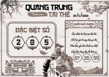 QUANG TRUNG TÁI THẾ 30/05/2023