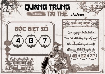 QUANG TRUNG TÁI THẾ 04/06/2023