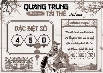 QUANG TRUNG TÁI THẾ 07/06/2023