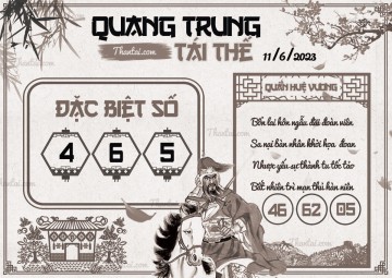 QUANG TRUNG TÁI THẾ 11/06/2023