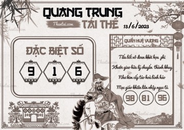 QUANG TRUNG TÁI THẾ 13/06/2023