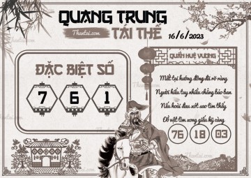 QUANG TRUNG TÁI THẾ 16/06/2023