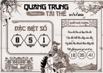 QUANG TRUNG TÁI THẾ 21/06/2023