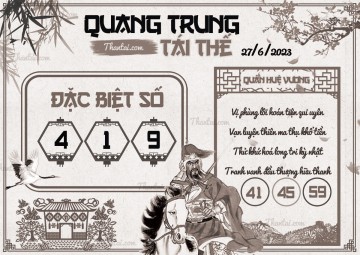 QUANG TRUNG TÁI THẾ 27/06/2023