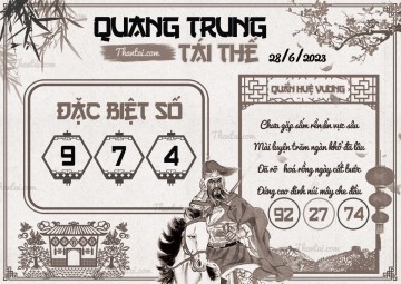 QUANG TRUNG TÁI THẾ 28/06/2023