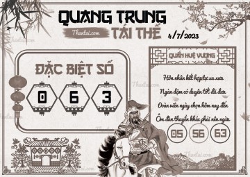 QUANG TRUNG TÁI THẾ 04/07/2023