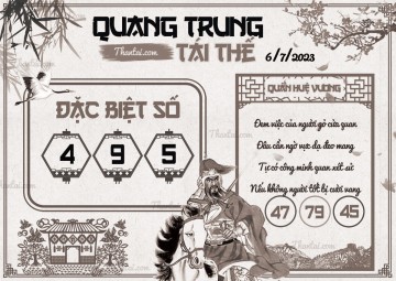 QUANG TRUNG TÁI THẾ 06/07/2023