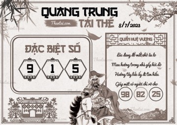 QUANG TRUNG TÁI THẾ 08/07/2023