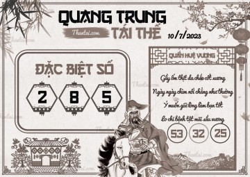 QUANG TRUNG TÁI THẾ 10/07/2023