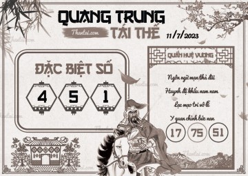 QUANG TRUNG TÁI THẾ 11/07/2023