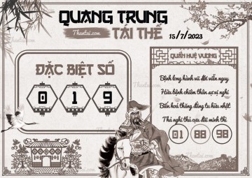 QUANG TRUNG TÁI THẾ 15/07/2023