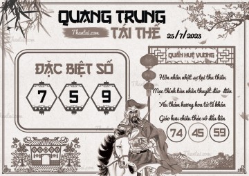 QUANG TRUNG TÁI THẾ 25/07/2023